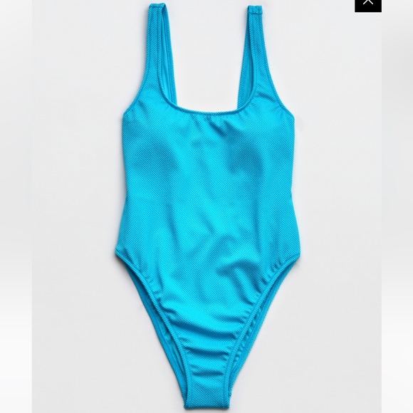 AERIE SHINE PIQUE BABEWATCH ONE PIECE SWIMSUIT - Picture 5 of 7